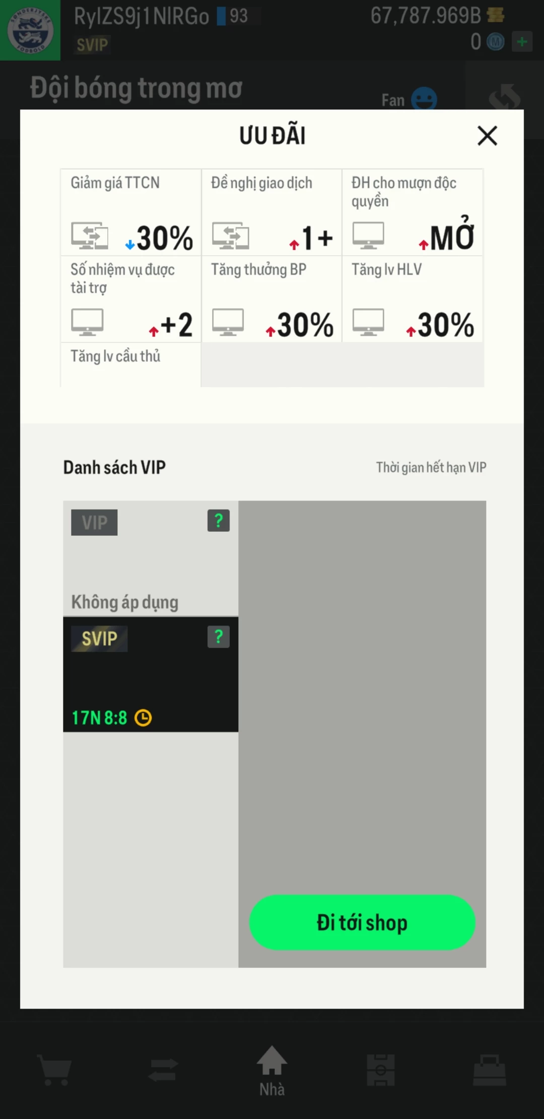Ảnh ACC mở thẻ (LOẠI SVIP PROMAX) bao gồm 1 gói thẻ +12, thẻ PRIME và 1000+ thẻ cầu thủ từ Siêu sao đến Miền núi các loại. Có sẵn BP trắng trong acc từ 57.000 tỷ BP đến 67.000 tỷ BP, kèm theo nhiều ngày SVIP